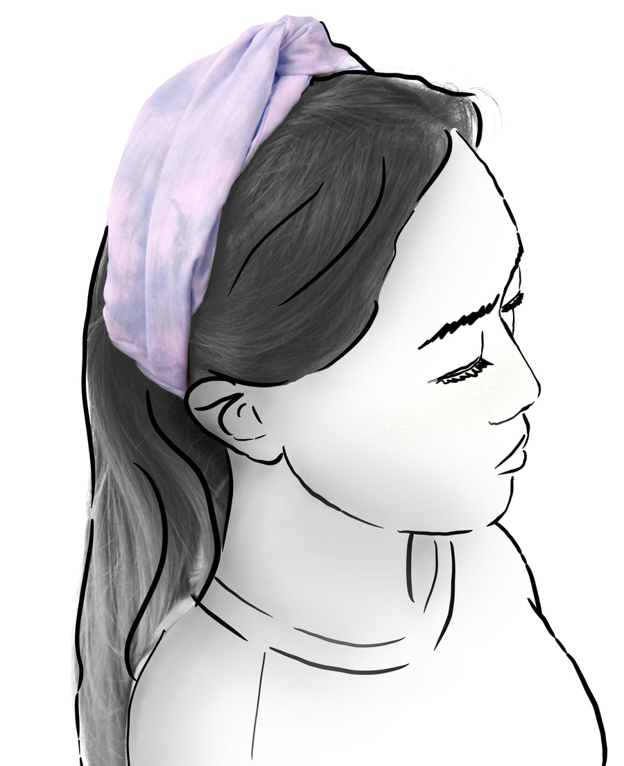 3 PIECE HAIR ACCESSORIES SET (PALE LAVENDER )