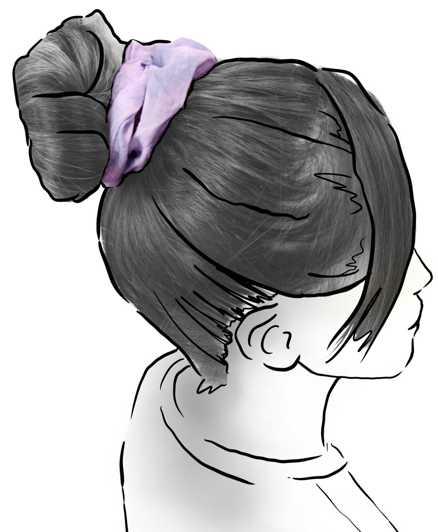 3 PIECE HAIR ACCESSORIES SET (PALE LAVENDER )